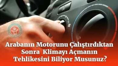 Arabanın motorunu çalıştırdıktan sonra klimayı açmanın tehlikesini biliyor musunuz?