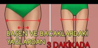Basen ve bacaklarınızı 3 dakikalık mucize egzersiz ile inceltin