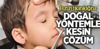 Burun tıkanıklığına kesin çözüm