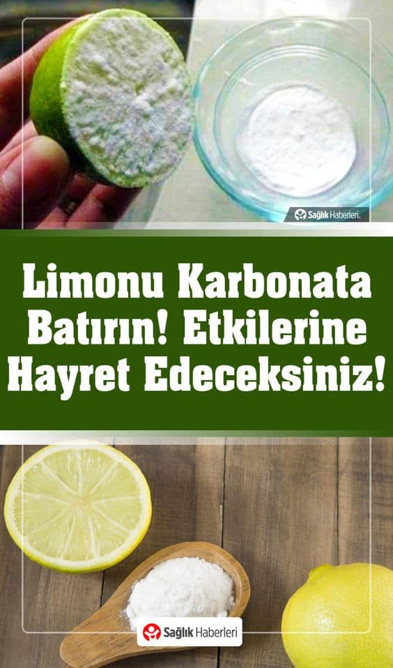 Yarım limonu karbonata batırınca etkilerine hayret edeceksiniz!