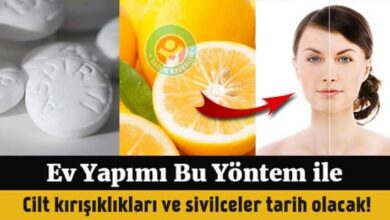 Genç bir görünüm kazandıran aspirin limon maskesi