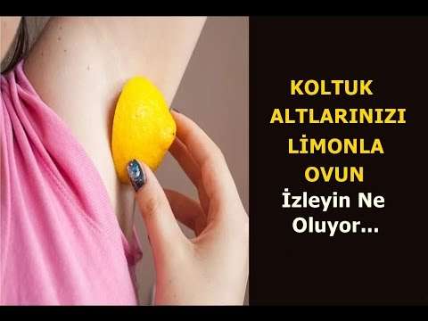 Koltuk altınızı limonla ovarsanız ne olur?