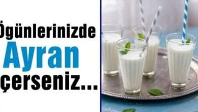Ögünlerinizde Ayran İçerseniz...