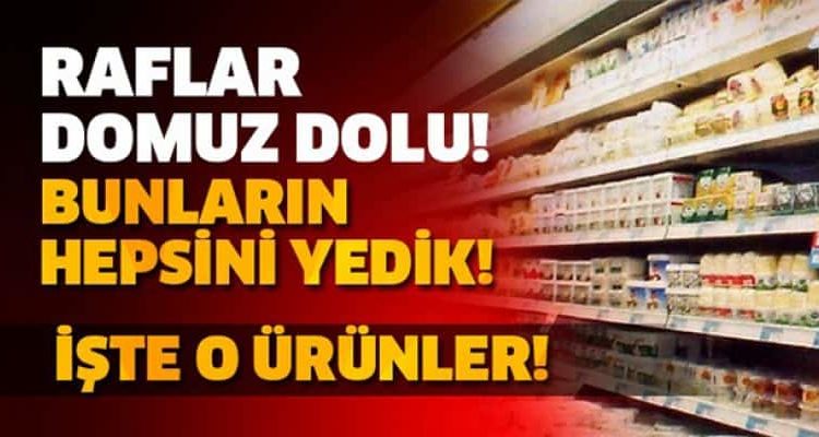 Raflar domuz dolu! Maalesef bunların hepsini yedik..!