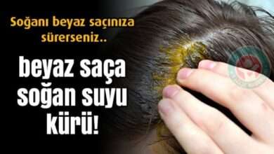 Saç beyazlamasına bitkisel çözüm; Soğan suyu kürü