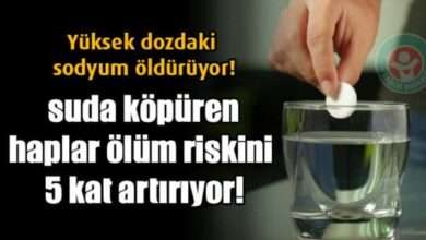 Suda çözülen ilaçlar ölüm riskini 5 kat arttırıyor!