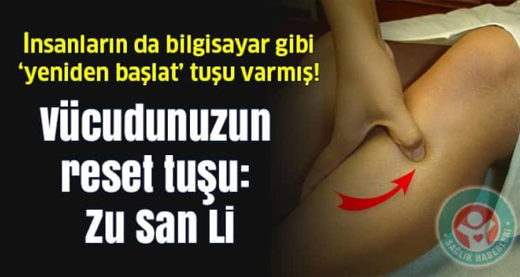 Vücudunuzun uzun ömür noktası”: Zu San Li
