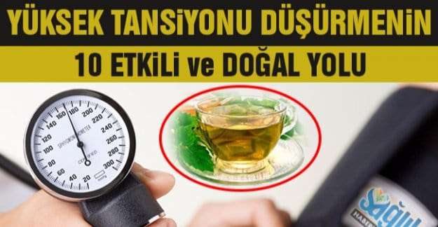 Yüksek Tansiyonu Düşürmenin 10 Doğal Yolu