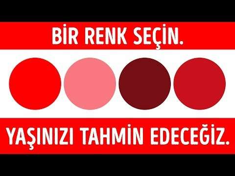 Zihinsel yaşınızı ortaya çıkaracak bir renk testi