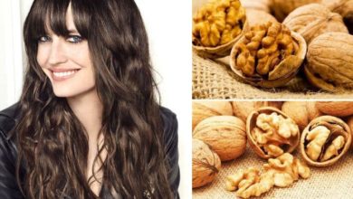 Ceviz yaprağı kabuğu kürü ile siyah ve uzun saçlara kavuşun!