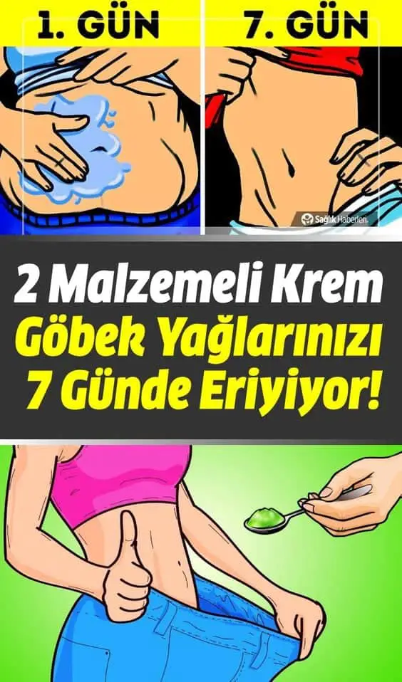 Sadece iki malzemeli doğal krem karnınızdaki yağları 7 günde azaltıyor!