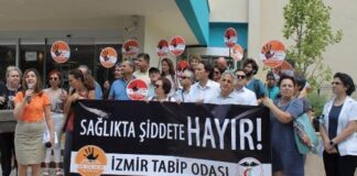 İzmirliler sağlık çalışanlarına şiddete son dedi