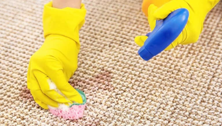 Halıdaki sarı yanık lekesi Ütü sararması Tencere yanığı nasıl çıkar?