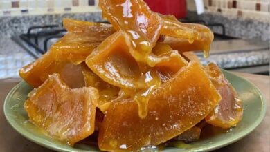 Çıtır nar gibi kızarmış kabak tatlısı